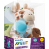 Philips AVENT Soothie Snuggle Pacifier Holder with Detachable Pacifier, 0m+, Elephant, SCF347/03- 1 Count (Pack of 1)