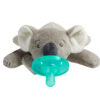 Philips AVENT Soothie Snuggle Pacifier Holder with Detachable Pacifier, 0m+, Elephant, SCF347/03- 1 Count (Pack of 1)