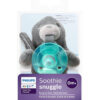 Philips AVENT Soothie Snuggle Pacifier Holder with Detachable Pacifier, 0m+, Elephant, SCF347/03- 1 Count (Pack of 1)