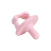 Itzy Ritzy Silicone Pacifiers for Ages 6-18 Months - Itzy Soother Pacifiers Feature Collapsible Handle & Two Air Holes for Added Safety Set of 2 in Light Pink & Dark Pink, Ages 6-18 Months