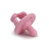Itzy Ritzy Silicone Pacifiers for Ages 6-18 Months - Itzy Soother Pacifiers Feature Collapsible Handle & Two Air Holes for Added Safety Set of 2 in Light Pink & Dark Pink, Ages 6-18 Months