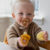 688a9a1ea266619abcdb05407593db3614d28cf2a8553c9f75bad.jpg BIBS Boheme Soother 4-Pack. BPA Free Dummy Pacifier, Round Nipple. Natural Rubber Latex, Made in Denmark, Size 2 (6-18 Months), Dusky Lilac Mix