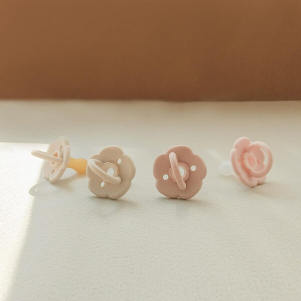 Moonkie Pacifiers Set of 2 | One-Piece Design Baby Pacifier with Large Air Holes | BPA-Free Safe Silicone Soother | 6 Months Up