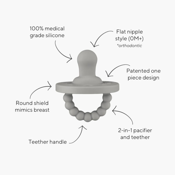 Ryan & Rose Cutie PAT Pacifier Teether 10 Pack Assorted Colors (Canyon (Boy), Flat)