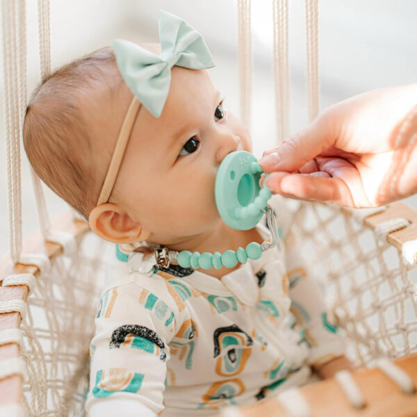 Ryan & Rose Cutie PAT Pacifier Teether 10 Pack Assorted Colors (Canyon (Boy), Flat)