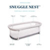 688a9d3fee0c8e81306dadac787947dfa5bd56b39bfddae24fc42.jpg Baby Delight Snuggle Nest Bassinet, Portable Baby Bed, for Infants 0 – 5 Months, Driftwood Grey