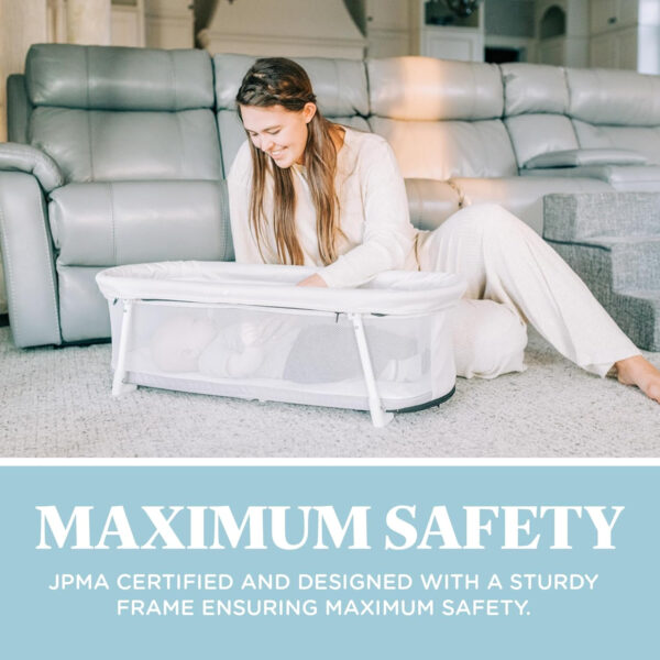 688a9d40dd7d34c7de499a9f242298d40894d48b0a9e045899fd4.jpg Baby Delight Snuggle Nest Bassinet, Portable Baby Bed, for Infants 0 – 5 Months, Driftwood Grey