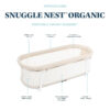 688a9d4550a27bfac18f91913d37cc470dfd7980cdb167205dfc0.jpg Baby Delight Snuggle Nest Bassinet, Portable Baby Bed, for Infants 0 – 5 Months, Driftwood Grey