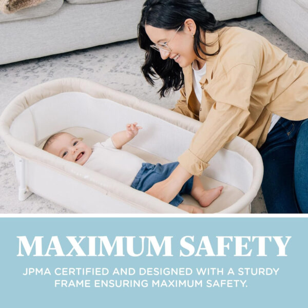 688a9d4629a2d53d84d0eb64f4a158ad710454e13774b8d707096.jpg Baby Delight Snuggle Nest Bassinet, Portable Baby Bed, for Infants 0 – 5 Months, Driftwood Grey