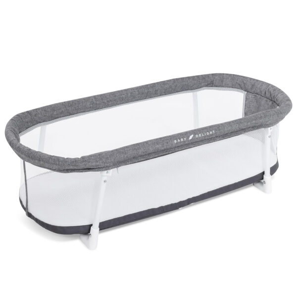 688a9d471cde9a5c4b977a420accec12dfcbe061607aa8d7643dc.jpg Baby Delight Snuggle Nest Bassinet, Portable Baby Bed, for Infants 0 – 5 Months, Driftwood Grey