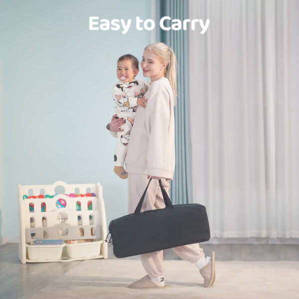 Pamo Babe Travel Crib Lightweight Playpen Baby Playard with Bassinet Portable Mini Playard