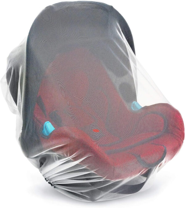 688a9efeb6003665619f234f944a11cb990db9d8df5da1bc8d75e.jpg Baby Mosquito Net for Stroller, Carrier & Bassinet – Elastic Drawstring for Snug Fit Netting - Infant Bug Net for Jogger, Car Seat & Pack N Play – 1000 Mesh Toddler Canopy & Gift Packaging