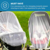 Enovoe Mosquito Net for Stroller, Bassinet, Cradle - Blue Baby Mosquito Net Cover for Playards, Pack N Plays, Mini Crib