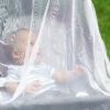Enovoe Mosquito Net for Stroller, Bassinet, Cradle - Blue Baby Mosquito Net Cover for Playards, Pack N Plays, Mini Crib