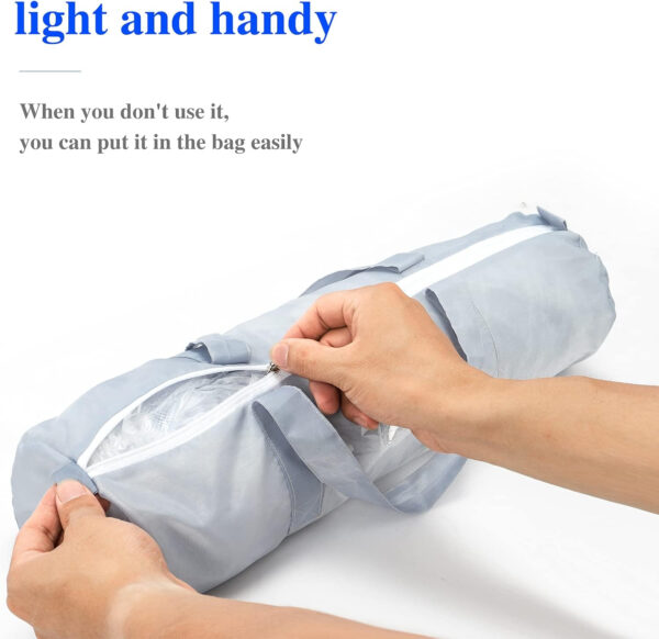 Baby Crib Tent Safety Net, Durable Strong Self-Locking Zippers, Protects from Climbing Out and, Insects, Mosquitoes, Installs with Rods (Crib 52.25" - 28.25")