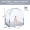 Crib Tent Crib Net to Keep Baby in, Pop Up Crib Tent Canopy Keep Baby from Climbing Out (55.2" L x 27.6" W x 51.6" H)