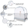 Crib Tent Crib Net to Keep Baby in, Pop Up Crib Tent Canopy Keep Baby from Climbing Out (55.2" L x 27.6" W x 51.6" H)