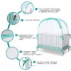 Crib Tent Crib Net to Keep Baby in, Pop Up Crib Tent Canopy Keep Baby from Climbing Out (55.2" L x 27.6" W x 51.6" H)