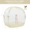 Crib Tent Crib Net to Keep Baby in, Pop Up Crib Tent Canopy Keep Baby from Climbing Out (55.2" L x 27.6" W x 51.6" H)