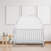 Crib Tent Crib Net to Keep Baby in, Pop Up Crib Tent Canopy Keep Baby from Climbing Out (55.2" L x 27.6" W x 51.6" H)