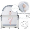 Crib Tent Crib Net to Keep Baby in, Pop Up Crib Tent Canopy Keep Baby from Climbing Out (55.2" L x 27.6" W x 51.6" H)
