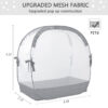 Crib Tent Crib Net to Keep Baby in, Pop Up Crib Tent Canopy Keep Baby from Climbing Out (55.2" L x 27.6" W x 51.6" H)