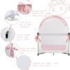 Crib Tent Crib Net to Keep Baby in, Pop Up Crib Tent Canopy Keep Baby from Climbing Out (55.2" L x 27.6" W x 51.6" H)