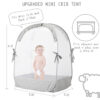 Crib Tent Crib Net to Keep Baby in, Pop Up Crib Tent Canopy Keep Baby from Climbing Out (55.2" L x 27.6" W x 51.6" H)