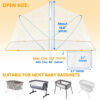 688aa082322dc1dc02e4a02a17907aee6974c25786f8cd0e8e8c8.jpg Orzbow Baby Crib Tent to Keep Baby from Climbing Out, Encrypted Mosquito Net for Crib, Crib Net with Two-Way Zippers, Durable and Breathable Mesh Cover, Falls and Mosquito Bites, White
