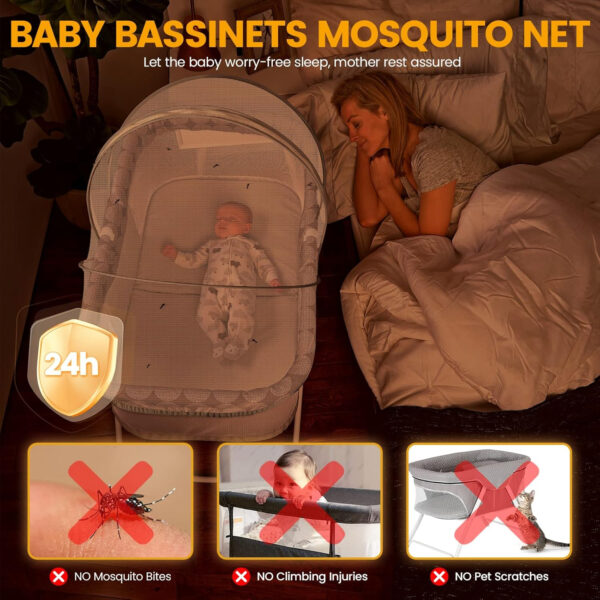 688aa0840c49213369e2d1ffdbf8edbf10398a0fafb1a5711e86b.jpg Orzbow Baby Crib Tent to Keep Baby from Climbing Out, Encrypted Mosquito Net for Crib, Crib Net with Two-Way Zippers, Durable and Breathable Mesh Cover, Falls and Mosquito Bites, White