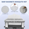 688aa179aae6e5866049b3ed7a10f2bab1e7f1ab89b4aa313592d.jpg Travel Crib Tent, Pack and Play Mosquito Net Cover with 2-Way Zipper for Playpen White