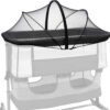 688aa17c1957ac999838f7efabd606cee80761dceafaecce518d4.jpg Travel Crib Tent, Pack and Play Mosquito Net Cover with 2-Way Zipper for Playpen White