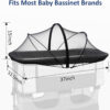 688aa17d3391fb44f614244aaa1a37940a35d1f914ee6e44c1f14.jpg Travel Crib Tent, Pack and Play Mosquito Net Cover with 2-Way Zipper for Playpen White