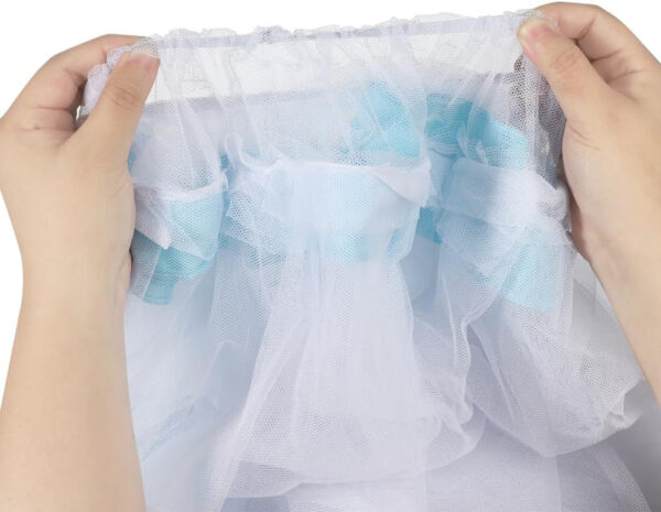 Crib Mosquito Net Universal Dome Cot Bed Crib Canopy Round Lace Mosquito Netting Foldable Baby Nursery Bed Mesh Tent Net Hanging Dome Curtain Cover Netting