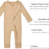 688aa2bee7c102a8c18c7941411b643eb96f5b6b31a7d1fac88c0.jpg Aablexema Baby Cotton Fooltess Pajamas with Mitten, 3-pack Infant Romper Zip Up One Piece Jumpsuits Outfit