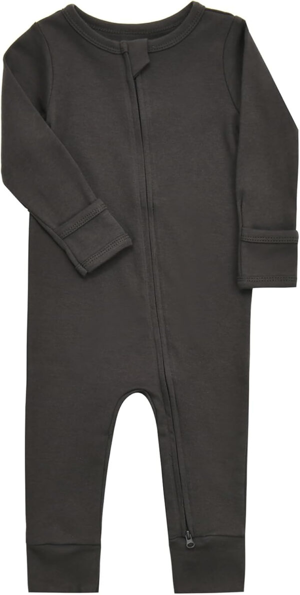 688aa2c5ec331f437a41aaf8abb1553e54b01673ea755faa33362.jpg Aablexema Baby Cotton Fooltess Pajamas with Mitten, 3-pack Infant Romper Zip Up One Piece Jumpsuits Outfit
