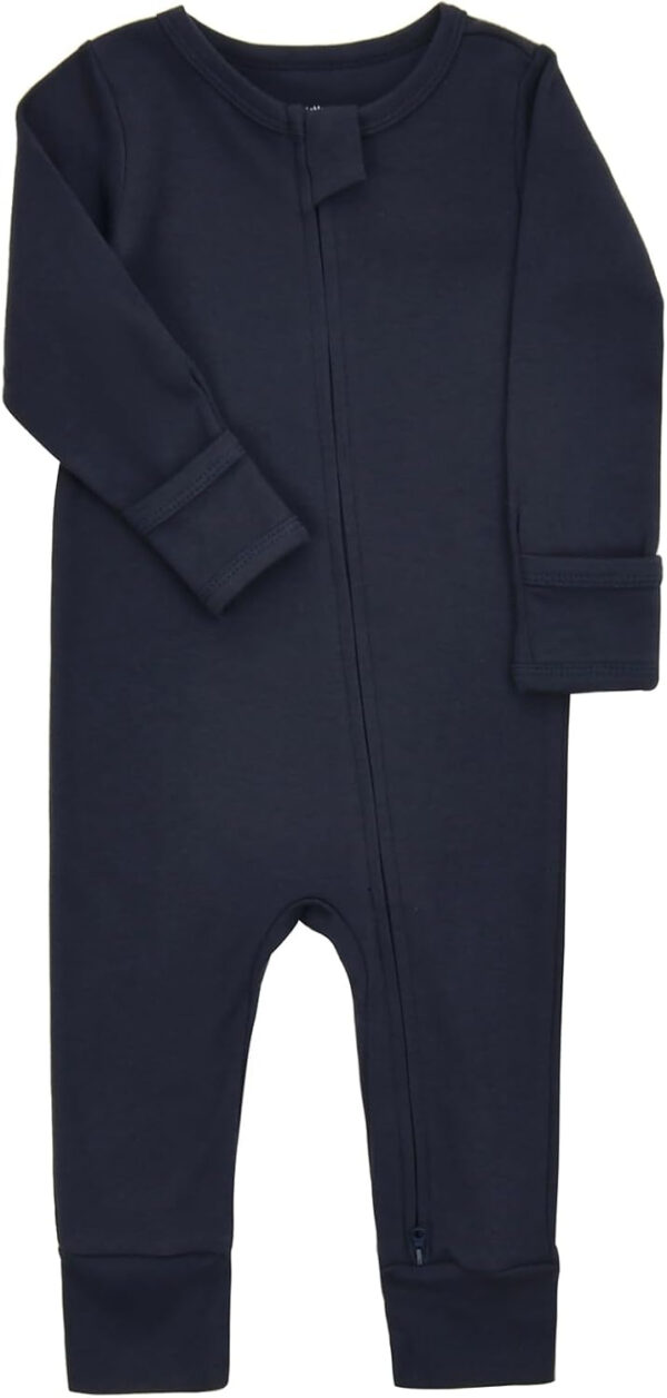 688aa2d36db89a06cb25f1edeee237bf5d875947966f4a99ead69.jpg Aablexema Baby Cotton Fooltess Pajamas with Mitten, 3-pack Infant Romper Zip Up One Piece Jumpsuits Outfit