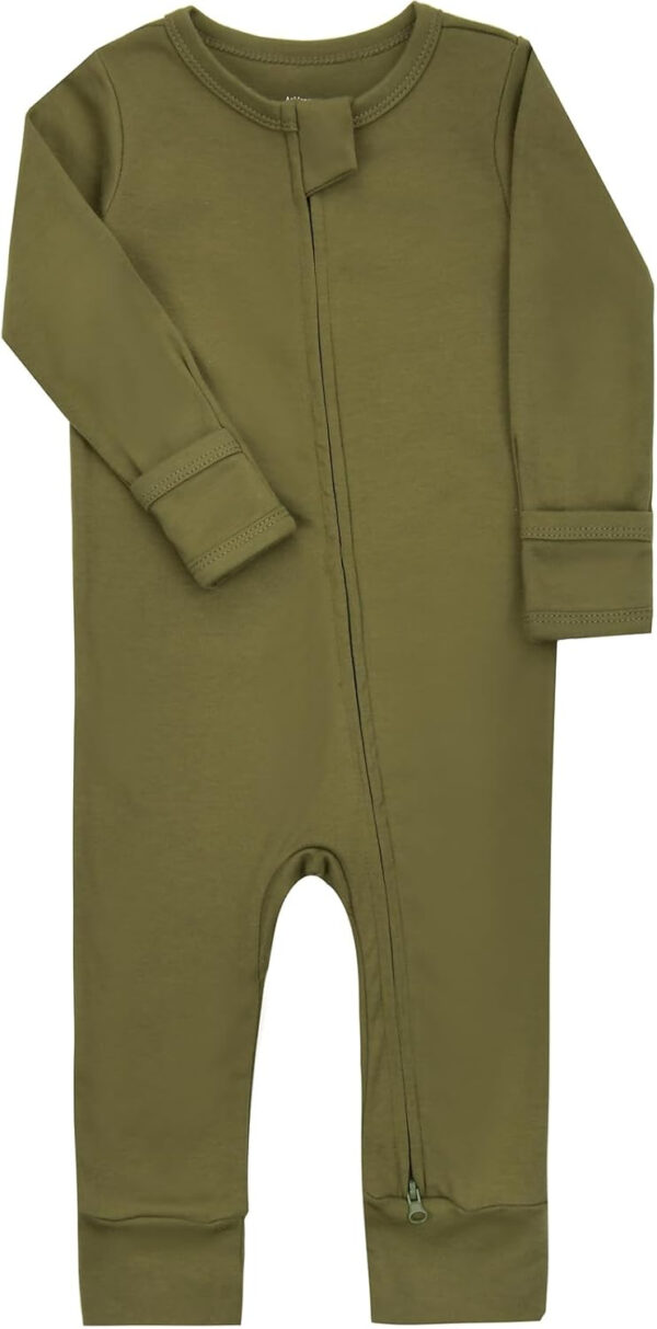 688aa2d46c34ce99cde7420f2d25ffe248e8d8b069a339514df7c.jpg Aablexema Baby Cotton Fooltess Pajamas with Mitten, 3-pack Infant Romper Zip Up One Piece Jumpsuits Outfit
