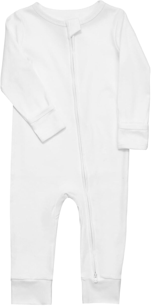 688aa2daf1fd02e5ab1b026fdbc8e588a80cfcd21515ed22c9966.jpg Aablexema Baby Cotton Fooltess Pajamas with Mitten, 3-pack Infant Romper Zip Up One Piece Jumpsuits Outfit