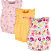 Onesies Brand baby-girls 3-pack Romper