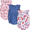 Onesies Brand baby-girls 3-pack Romper