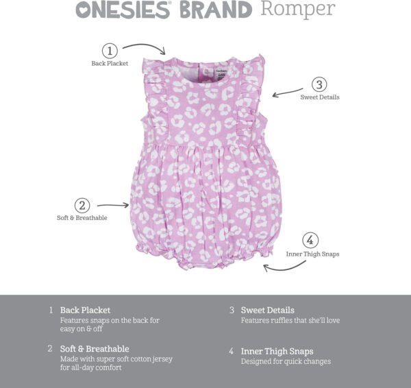 Onesies Brand baby-girls 3-pack Romper