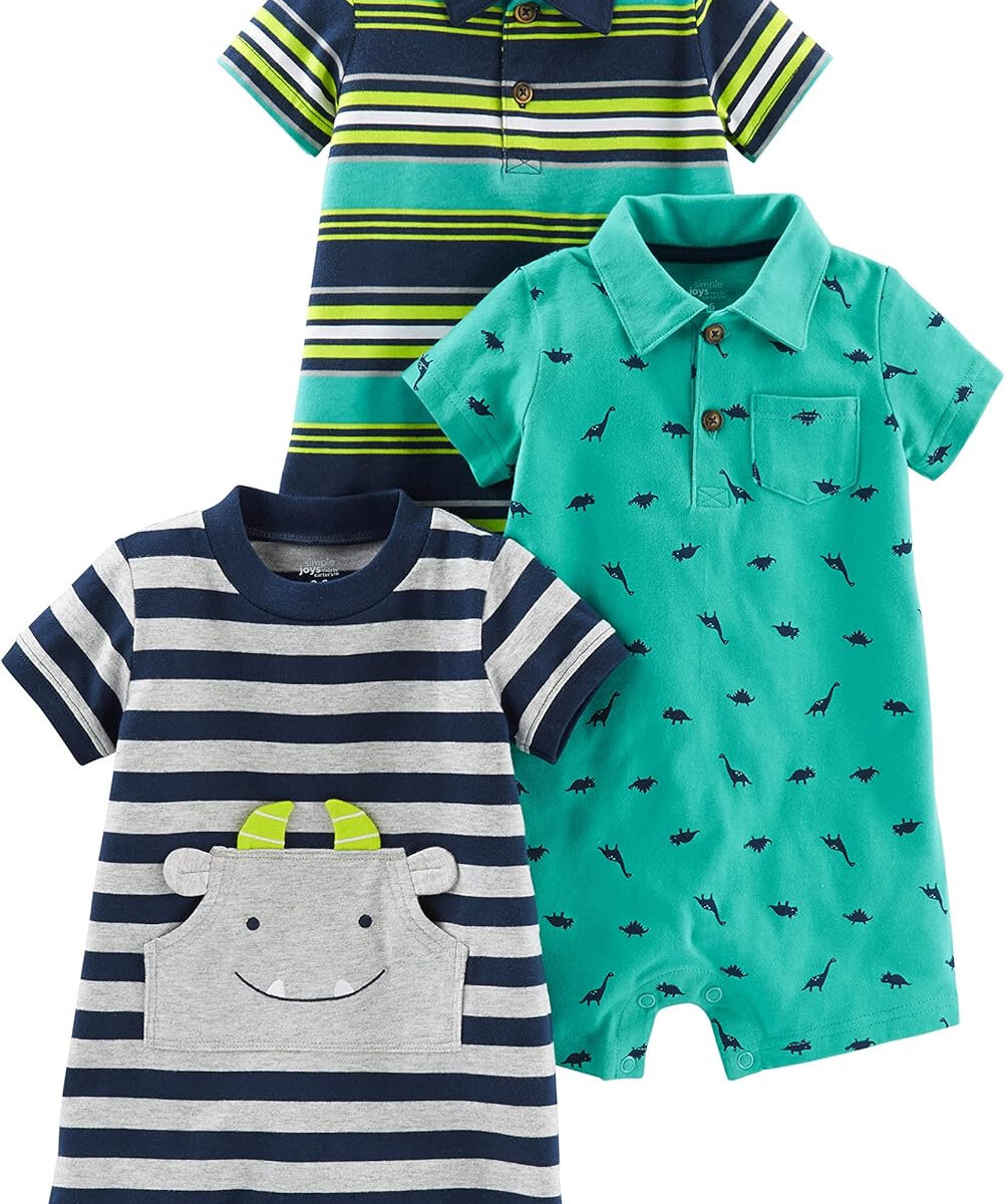 Simple Joys by Carter's baby-boys 3-pack Rompers