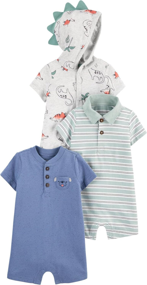 Simple Joys by Carter's baby-boys 3-pack Rompers