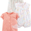 Simple Joys by Carter's baby-girls 3-pack Snap-up Rompers