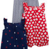 Simple Joys by Carter's baby-girls 3-pack Snap-up Rompers