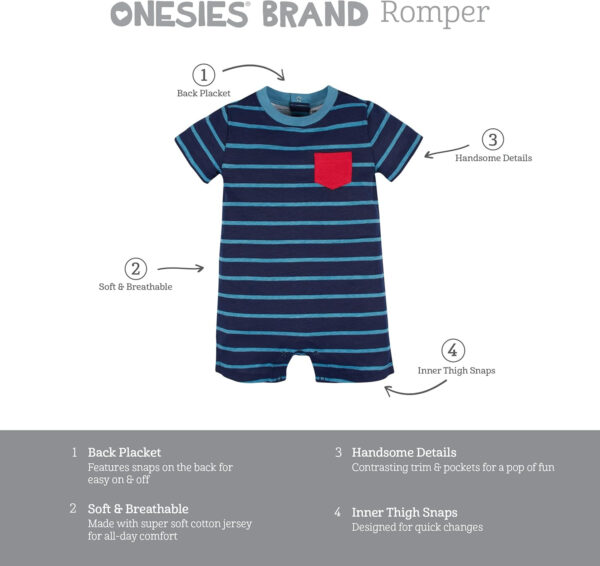 688aa4a76b162c707fcede6205bc4c80c35f46752679c26a1b828.jpg Onesies Brand baby-boys 3-pack Romper