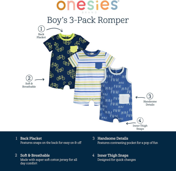 688aa4ae64fcb6747498ba6150e01b890d40531fda4f468246112.jpg Onesies Brand baby-boys 3-pack Romper