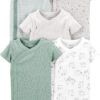 688aa52937345ccbca82cbaf2e7d2629107c3383dbe8f944abab2.jpg Simple Joys by Carter's unisex-baby 5-pack Side Snap Short-sleeve Bodysuit