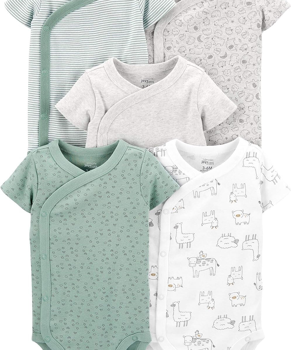 Simple Joys by Carter's unisex-baby 5-pack Side Snap Short-sleeve Bodysuit